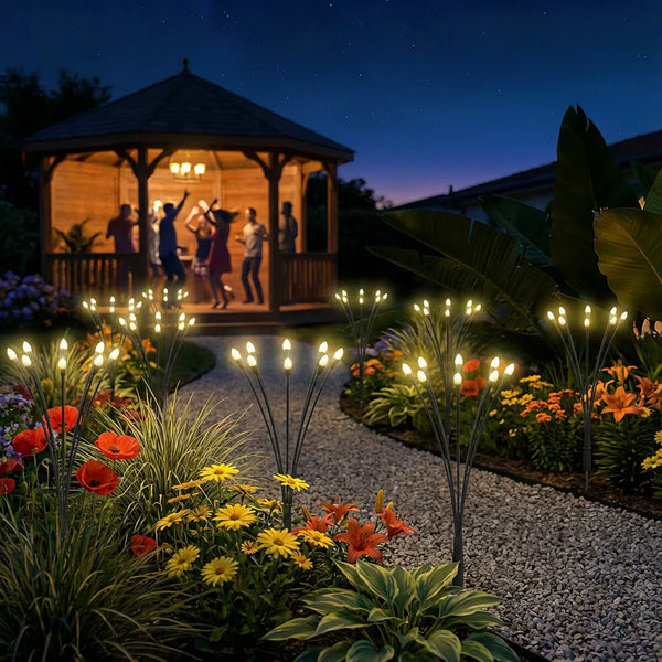 Fresh Source 8 Stem Solar Firefly Lights 4 Pack