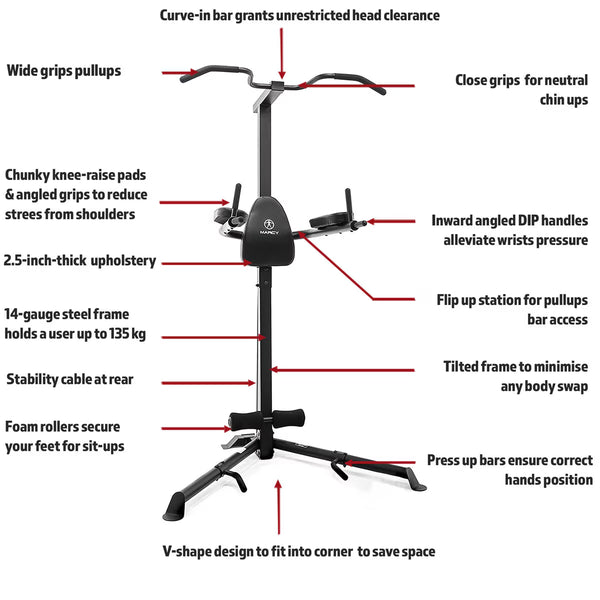 Marcy TC-3508 Deluxe Corner Pull up Power Tower