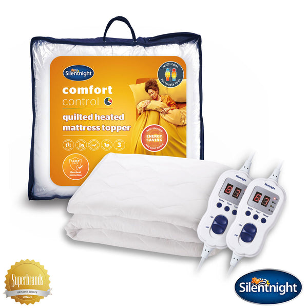 Silentnight Quilted Heated Mattress Topper in 3 Sizes