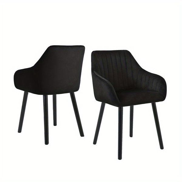 Modern Scandinavian Dining Chairs Suitable for - Ergonomic Armrests & Padded Seats with Cushioned Backrest, Soft /Upholstery & Sturdy Legs - - Modern Chairs, for, or for Company Events (Assembly Required)
