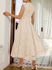 New Elegant Lace Flared Dress for Women