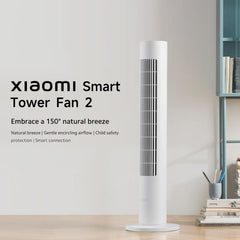 Xiaomi 2 Intelligent Tower Fan, 150° Rotating Tower Fan with Intelligent App Control, 3 Modes, Range 10 m, Energy Efficient