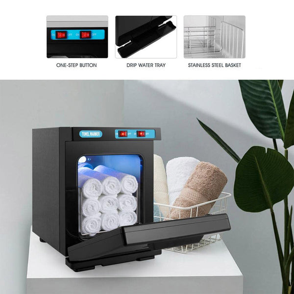 5L Hot Towel Warmer, Hot Towel Cabinet, Disinfection Towel Warmer, 176°F Professional Sterilizer Box, for Massage Salon, Bathroom, Spa, Home, Office, Gym, Barber, Beauty