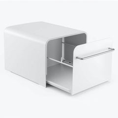 Coffee Machine Stand with Storage Drawer Metal Countertop Organiser Box for Cups and Coffee Accessories, Kitchen Worktop Space-Saving Rack