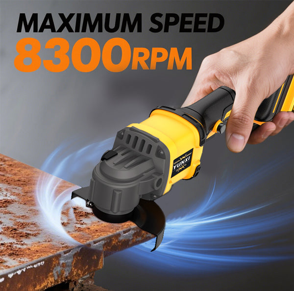 The New 2026 Angle Grinder Is Equipped with Two Lithium-Ion Batteries, a Fast Charger, And a Wireless Polishing Machine with a Complete Set of Accessories, Enhancing The Product'S Versatility And Ease of Use