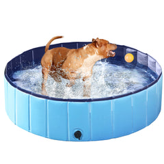 Costoffs Pet Pool Foldable Dog Swimming Pool, Pet Pool Portable Bathing Swimming Tub for Garden/Beach/Yard/Home, L/XL/XXL/XXXL, Blue/Grey/Black/Ocean Blue