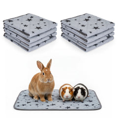 8-Pack Guinea Pig Cage Liners, Reusable Washable Absorbent Pee Pads, Bedding for Small Animals – Rabbit, Hamster, Chinchilla, Hedgehog