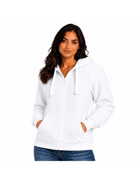 Women'S Fashion Zip-Up Hoodie - Ladies Fleece Plain Hooded Top - PLUS SIZES Small to XXXXXL S to 5XL (UK 8-22) Available in 15 Colours