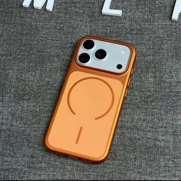 Phone Case: Fashionable Electroplated Magnetic Phone Case Compatible with iPhone 17 Pro Max Slim Shockproof Matte Full Cover Protective Case