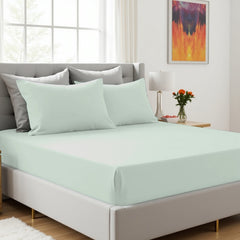Surprise Colour Plain Dyed Fitted Sheet or Pillowcase | Each Order Delivered in a Random Colour | Single, Double, King Sizes & Pillowcases Sold Separately | Soft, Breathable, Durable Bedding | Easy Care Fabric | LOCAL WAREHOUSE | UK SELLER