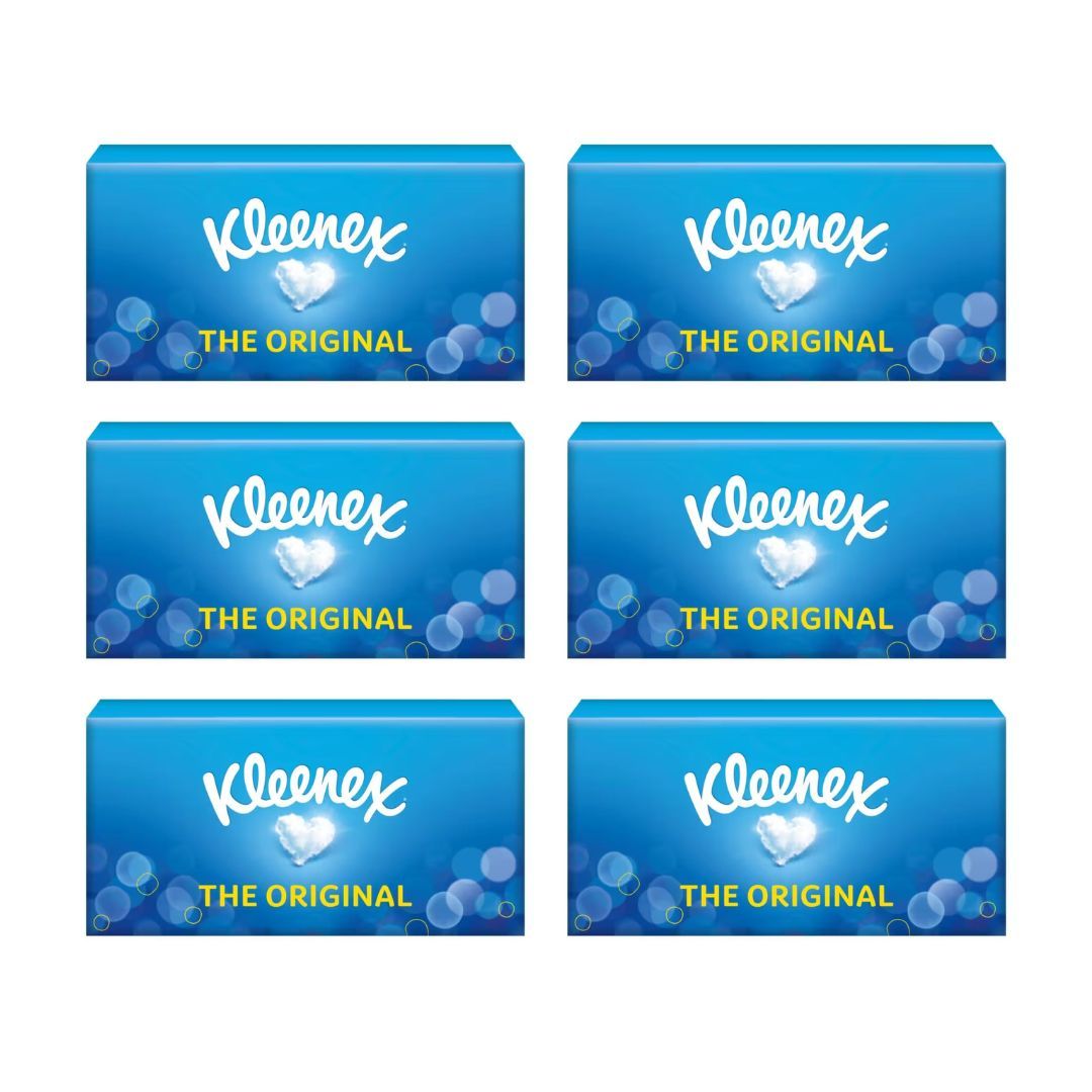 Pack of 6 - Kleenex Original Facial Tissue Box 70's