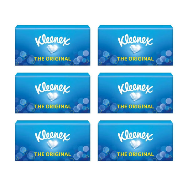 Pack of 6 - Kleenex Original Facial Tissue Box 70's