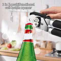 Heavy Duty Stainless Steel Tin Can Opener Cutter Easy Comfy Handle Grip Kitchen 1 piece 3-in-1 can opener Stainless steel manual anti slip grip Heavy duty