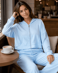 Women'S Soft Touch Tracksuit Set, Zip Up Hooded Jacket & Joggers, Casual 2pcs Lounge Wear Co Ord Outfit, Casual and Sports Wear, Gym Wear Street Wear