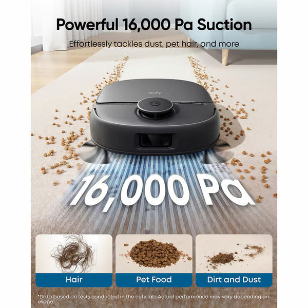 Eufy T211AV11 X12 Pro Robot Vacuum & Mop with Accessory Kit Bundle in Black