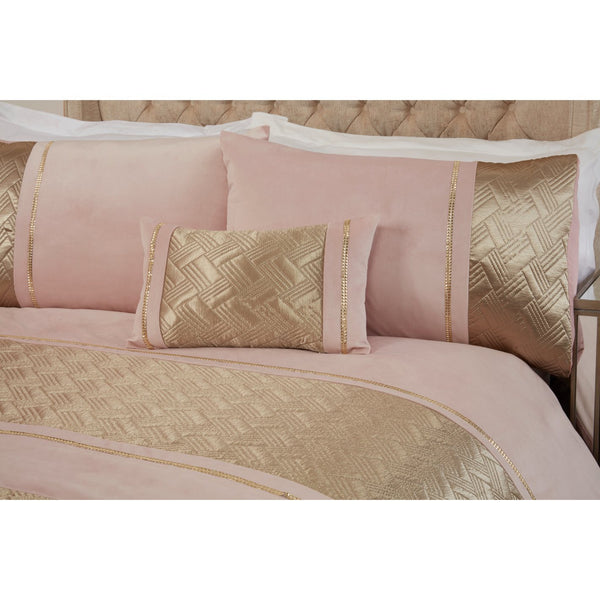 Capri Duvet Cover Set – Single, Double, King & Super King Sizes | Luxury Bedding with Metallic Panel in Black & Silver, Black & Gold | Soft & Durable Polycotton (50% Cotton, 50% Polyester) – Comfortable & Easy-Care Quilt Cover with Matching Pillowcases |