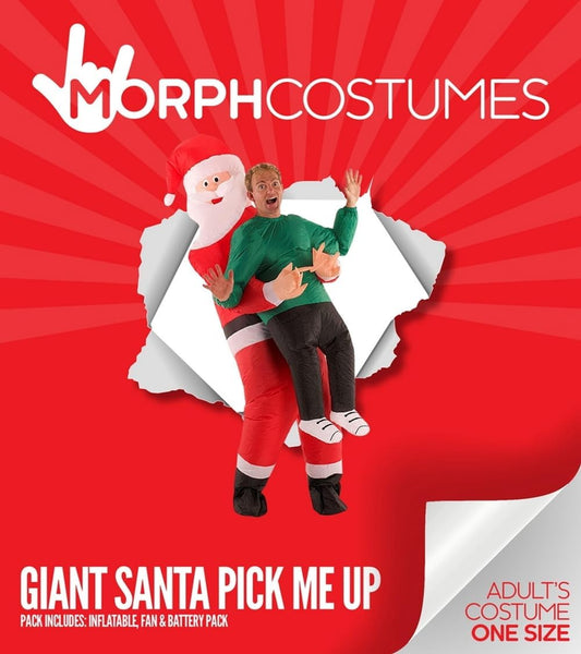 Morph Inflatable Santa Costume Adult, Blow up Santa Costume, Inflatable Christmas Costumes, Christmas Fancy Dress