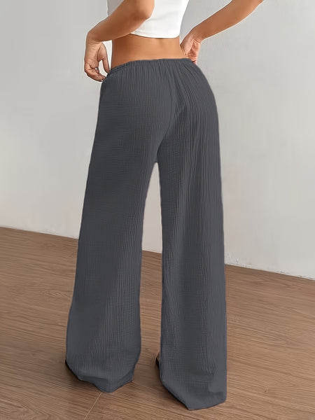 Two-Piece Set Women'S Elegant Trousers Casual Straight-Leg Pants