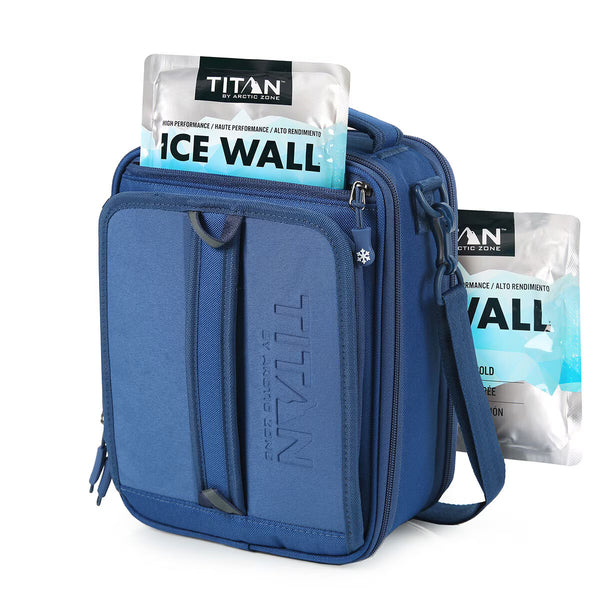 Titan Fridge Cold, Crush Resistant Lunch Pack with 2 Ice Walls