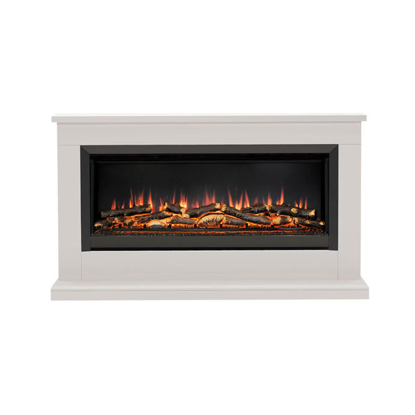 Flare Hansford Grande Electric Fireplace Suite in Cream, 2Kw