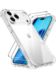 IPhone 17 Phone case pack of 3, Slim Case, Ultra-Thin Lightweight Clear Minimalist Protective Phone Cover (Clear)