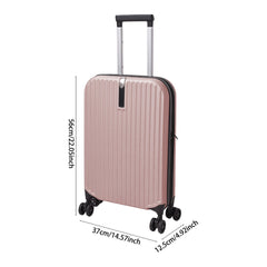 Foldable 20 Inch Trolley Luggage, Compact Carry-On Travel Suitcase, Durable Collapsible Luggage with Adjustable Handle, Ideal for Holiday Vacations, Train Journeys and Easy Storage At Home, 1pc