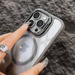 Phone Case: Luxury Metal  Mount Phone Case, Compatible with iPhone 17, 17 Pro, 17 Pro Max, Air, 12, 13, 14, 15, 16 Plus, Pro, Pro Max, Wireless Charging Shockproof Back Cover, Mobile Accessory, Modern Phone Case, Durable Material, iPhone Users