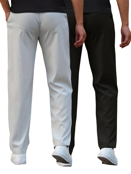 Two-Pc Men'S Casual Pants Men'S Straight-Leg Casual Work Pants Spring And Summer Thin Style