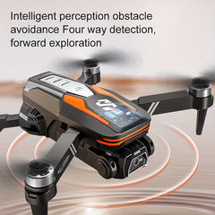 [ Essential for Camping Season ] LU80 drone, dual electrically adjustable cameras+screen remote control, intelligent obstacle avoidance+one click takeoff, suitable for outdoor party record starry sky camping!, Aerial Photography, Outdoor Drone