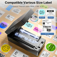 Rongta RP425 4x6 Thermal Label Printer - USB Powered & Wireless, Compatible with Android, Windows - Ideal for Small Business Owners, Packaging & Shipping