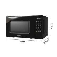 Midea COMFEE' 700W 20 Litre Digital Microwave Oven: Functional & Stylish for Any Kitchen, with 6 One-Touch Cooking Presets, Express Cook, 11 Power Levels, Defrost, Memory Function - Black