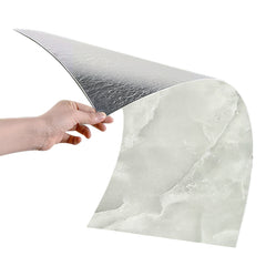 10pcs Imitation Marble Wall Tile Sticker for Toilet, Bathroom, Kitchen, Oil-Proof Waterproof Decorative Bathroom Stick on Wall Panels, Peel and Stick Wall Tiles for Kitchen, 30*60cm