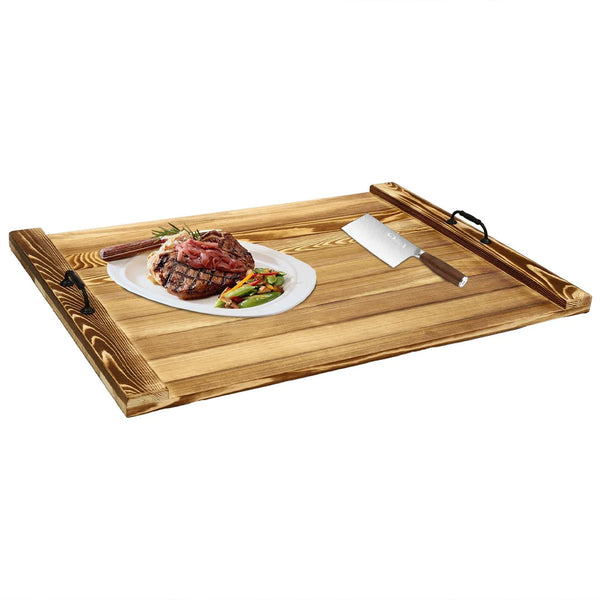 Stove Cover, Wood Stove Top Cover Board, 56 x 75 CM, Brown, Noodles Board for Gas Stove, Kitchen Countertop