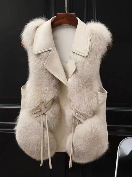 New Autumn-winter Style Patchwork Jacket - Women's Warm and Casual, Sleeveless Top for Outerwear Use