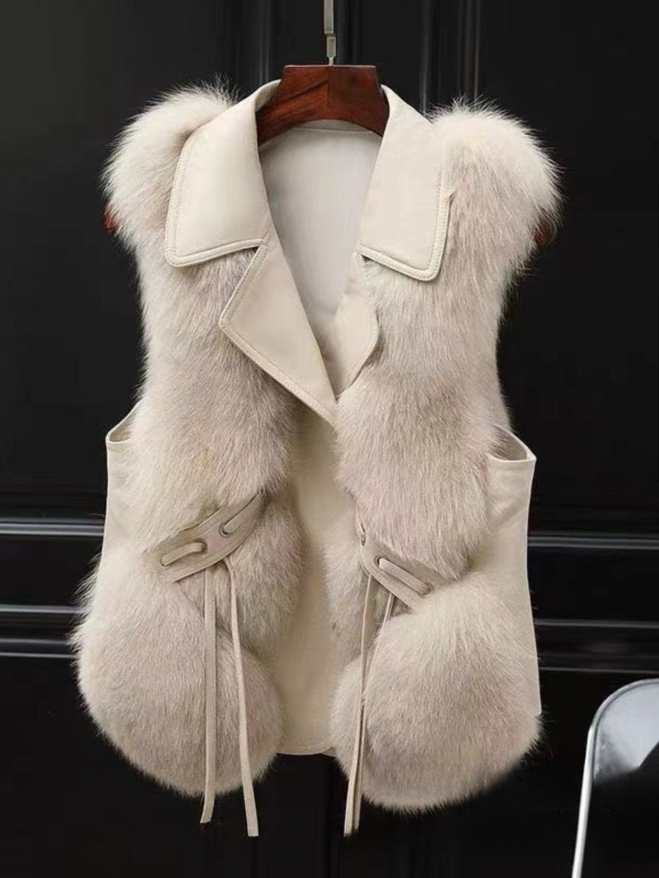 New Autumn-winter Style Patchwork Jacket - Women's Warm and Casual, Sleeveless Top for Outerwear Use