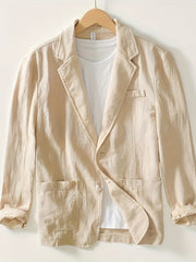 New Men'S - Single-Layer Suit Jacket, Soft, Comfortable, Stylish, Classic, Casual, And Suitable for Light Business Wear