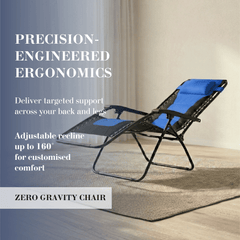 Ultimate Outdoor Lounge Chairs – Set of 2, XXL Padded Folding Zero Gravity Recliners with Cup Tray & Adjustable Headrest, 160° Lockable Patio & Camping Chairs