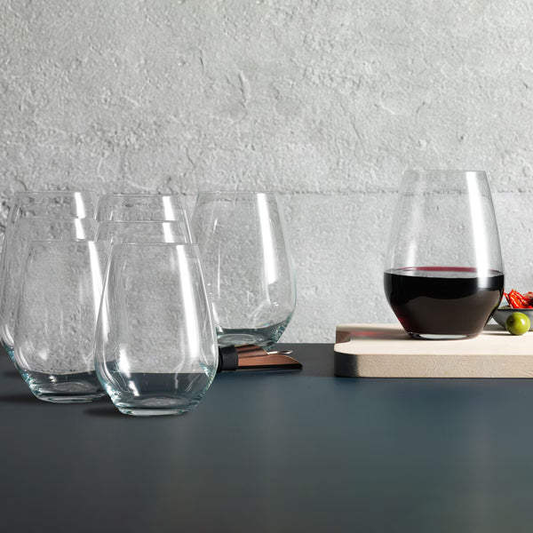 Judge Crystalline Stemless Wine Glasses, 540Ml, 8 Pack