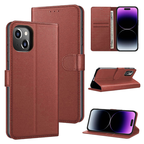 Luxury Case for iPhone 16 Pro Max Plus, 15 Pro Max Plus, 14 Pro Max Plus, 13 Pro Max mini, 12 Pro Max Mini, 11 Pro Max XS MAX XS X SE 8 Plus 7 Plus 6 6S PlusLeather Phone Case Cover, PU Faux Leather Wallet Book Folio Flip Magnetic Shockproof Case with Car
