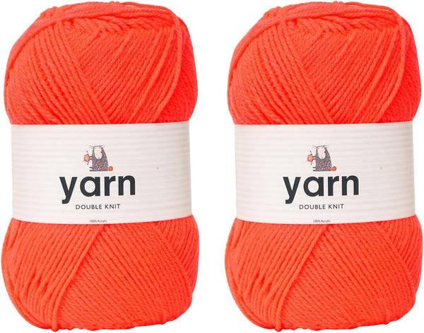 Korbond DK Beige Yarn - 100G Acrylic Wool - Lightweight, Hypoallergenic & Durable Double Knit Crochet Yarn Knitting Wool (290M Total)