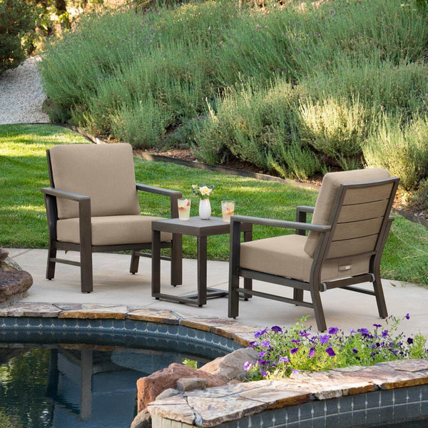 Sunvilla Nichols 3 Piece Bistro Patio Set + Cover