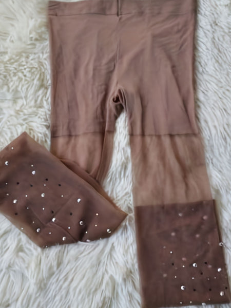A Set of Women'S Shimmering Rhinestone Sheer Tights - Alluring Transparent Stockings Made from a, Available in Solid Colors, Suitable for All Seasons for Adults.