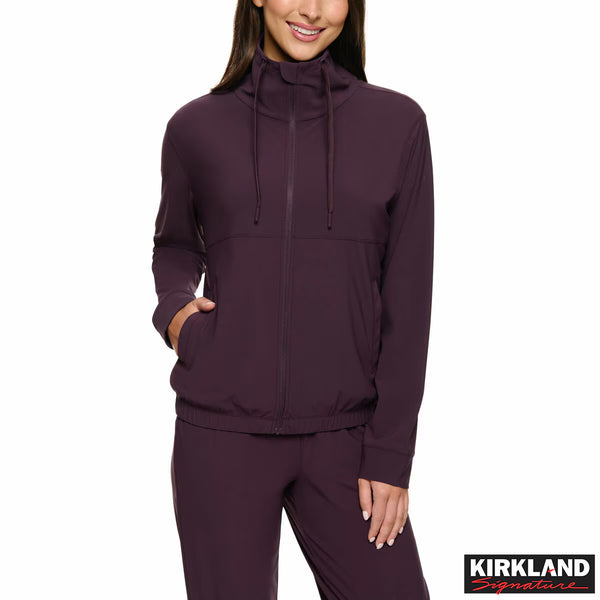 Kirkland Signature Women'S Full Zip Active Jacket in Black