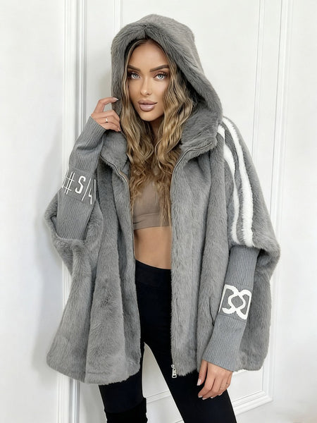2026 Mink Hair Jacket Women's Short Stand-up Collar Loose and Thin Autumn and Winter New Mink Imitation Baseball Jersey