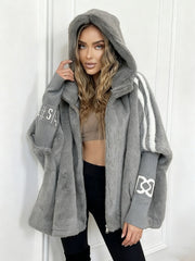 2026 Mink Hair Jacket Women's Short Stand-up Collar Loose and Thin Autumn and Winter New Mink Imitation Baseball Jersey