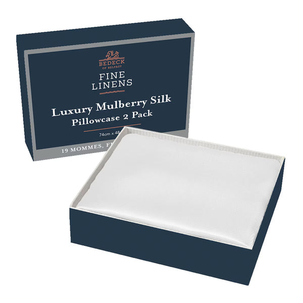 Bedeck of Belfast Mulberry Silk Pillowcase, 2 Pack