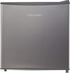 Cookology MFR45BK Small Table Top Mini Fridge in Black - 46 Litre Capacity - for Counter Tops - Reversible Door - Adjustable Temperature Control & Legs - with Chiller Box