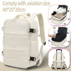Travel Luggage Vacuum Compression Travel Backpack with Vacuum Pump Combo Set. This vacuum-sealed double-shoulder bag is ideal as luggage for men and women on short business trips, a schoolbag for students, and the top choice for travel outings