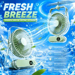2026 Upgraded USB Desktop Fan with Smart Digital Display And Ultra-Quiet Airflow for Office, Home, Study, And Gift Choice