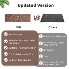 15pcs Set of 65X20Cm Anti Slip Stair Step Pad, Bottom Anti Slip, Detachable And Washable Step Pad, Suitable for Household Use